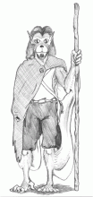 Yazirian with Staff